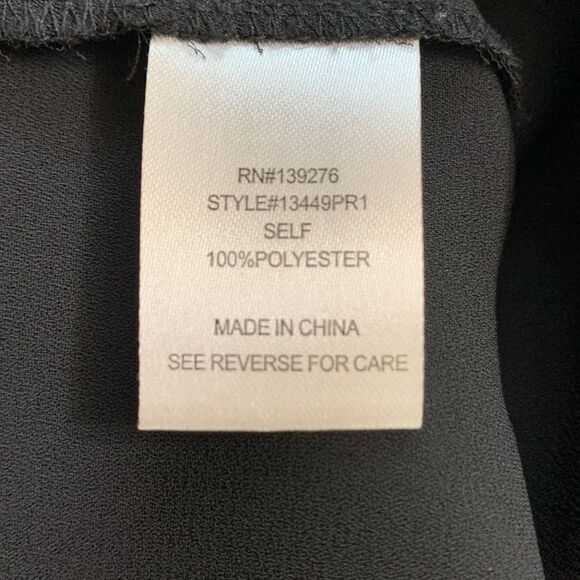 🟢3 items for $——20DANIEL Rainn blouse sequined collar button front hi-lo hem - Picture 7 of 13